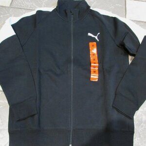 NEW PUMA BLACK FULL ZIP SWEATSHIRT MENS